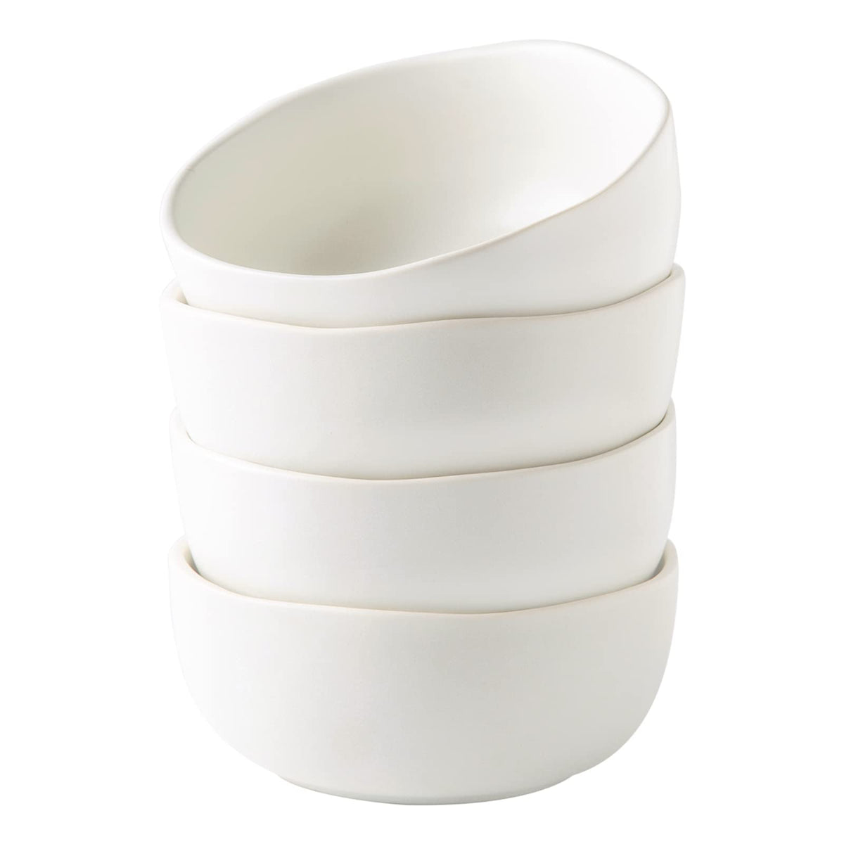 28oz Stoneware Cereal Bowls Set of 4 Matte White A327800