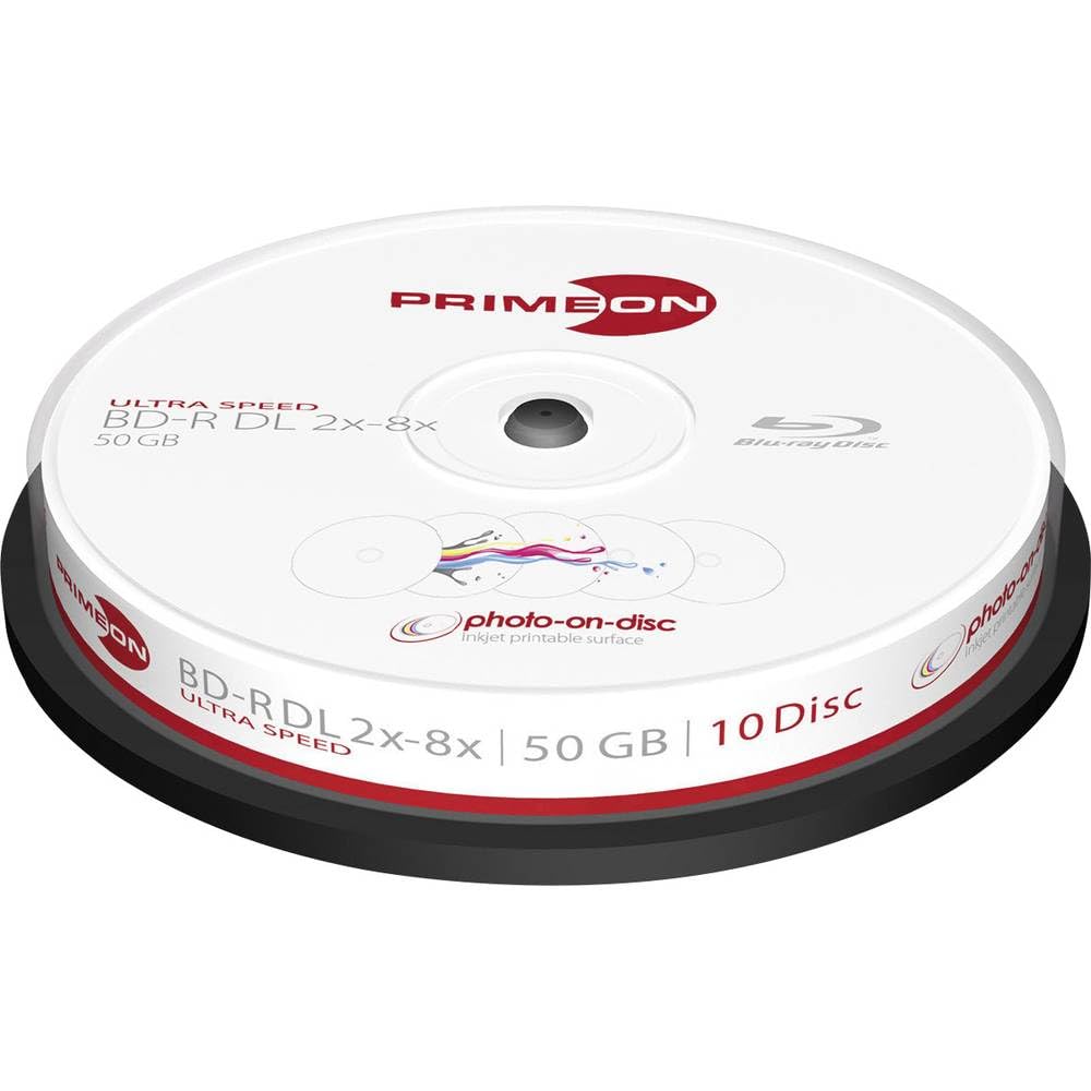 BD-R DL 50GB 2-8x 10 Disc Inkjet Printable H127933