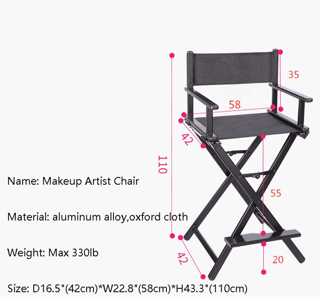 Portable Aluminum Folding Makeup Chair B106777