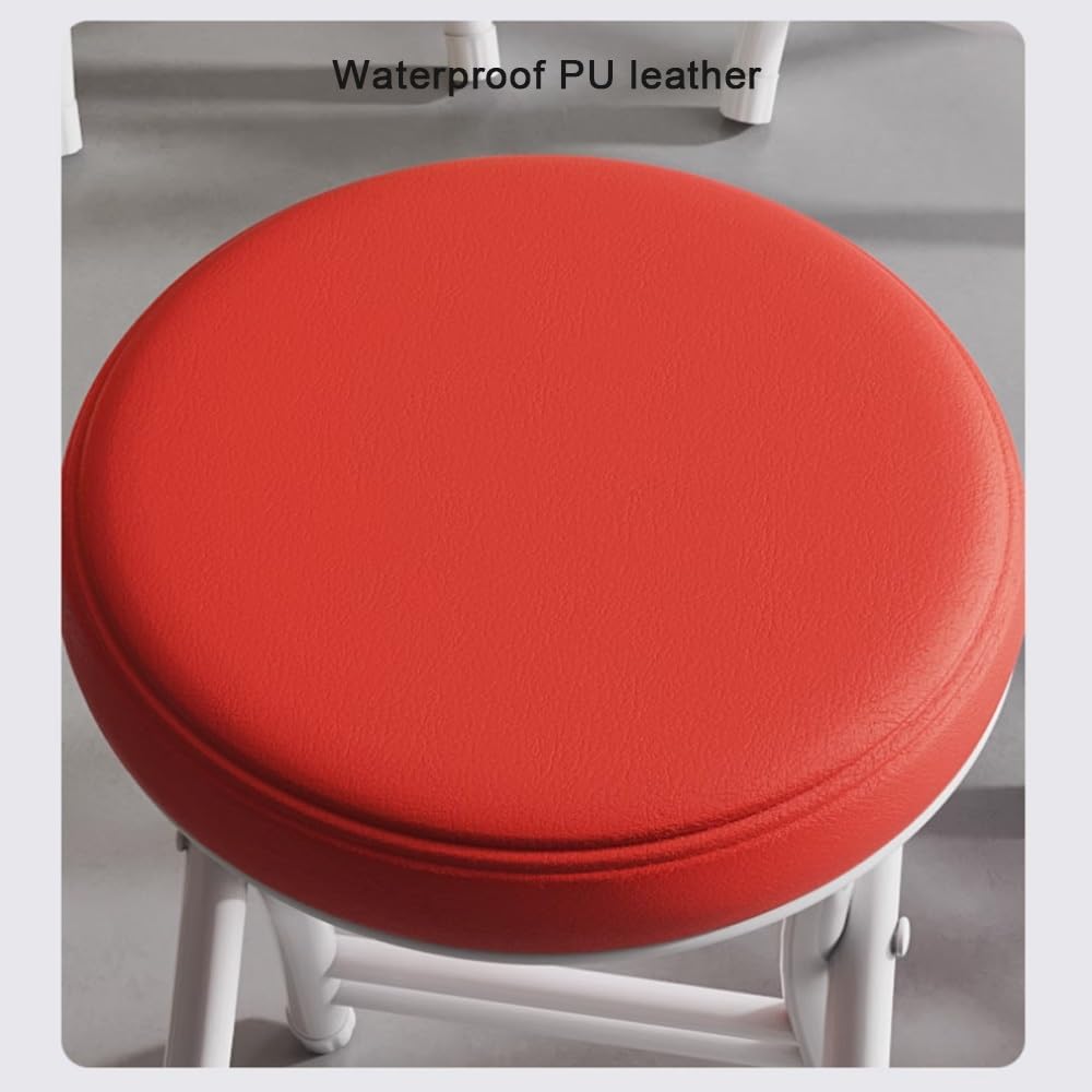 Black 18 Inch Folding Padded Stool V4483