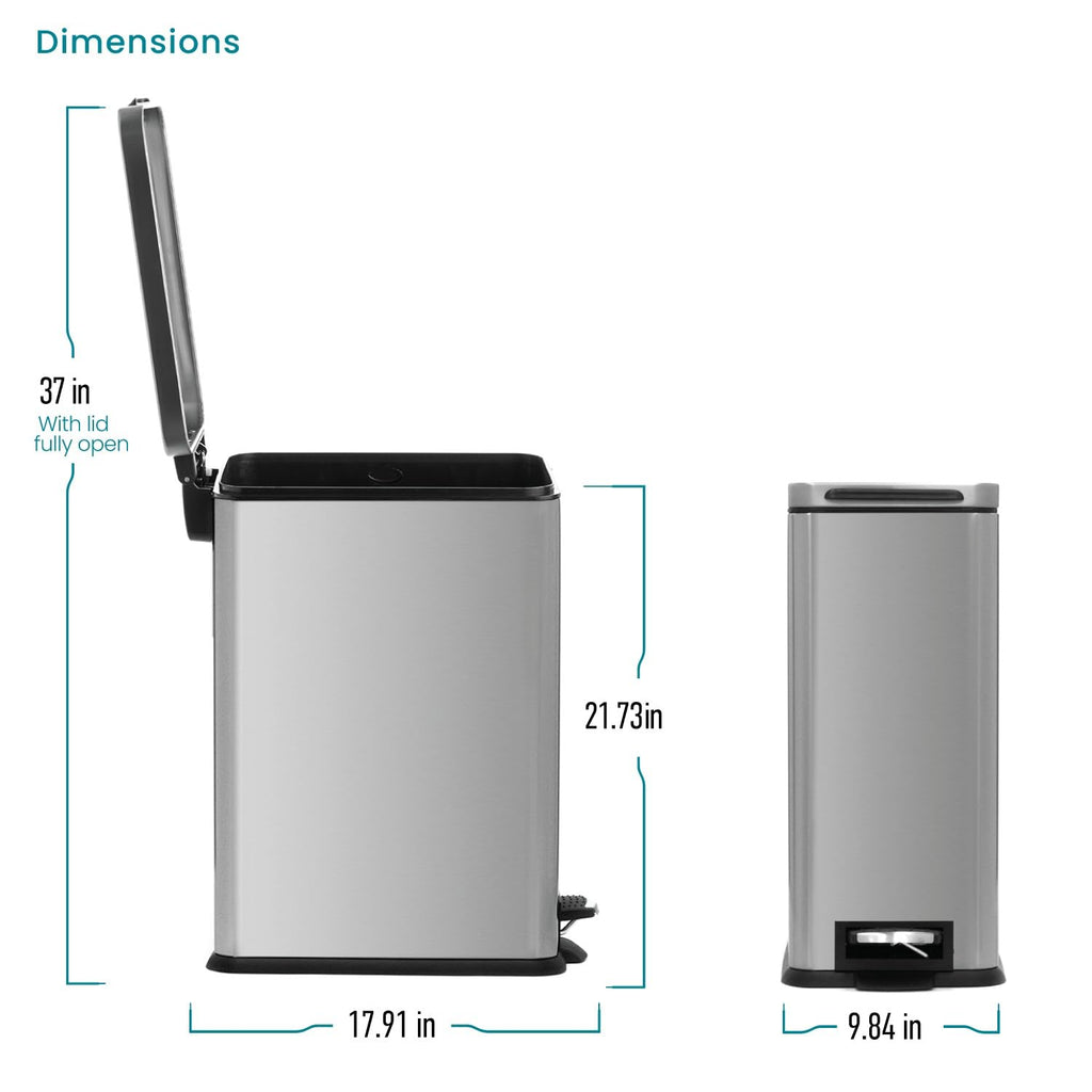 8 Gallon Kitchen Trash Can J786