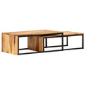 2 pcs Solid Sheesham Wood Nesting Tables T705