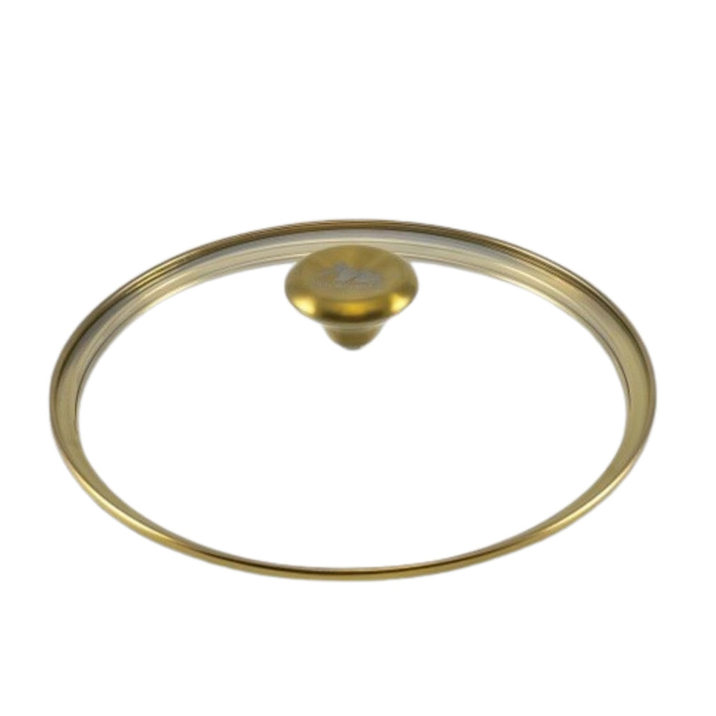 10" Tempered Glass Lid with Steam Vent & Stainless Steel Rim M490