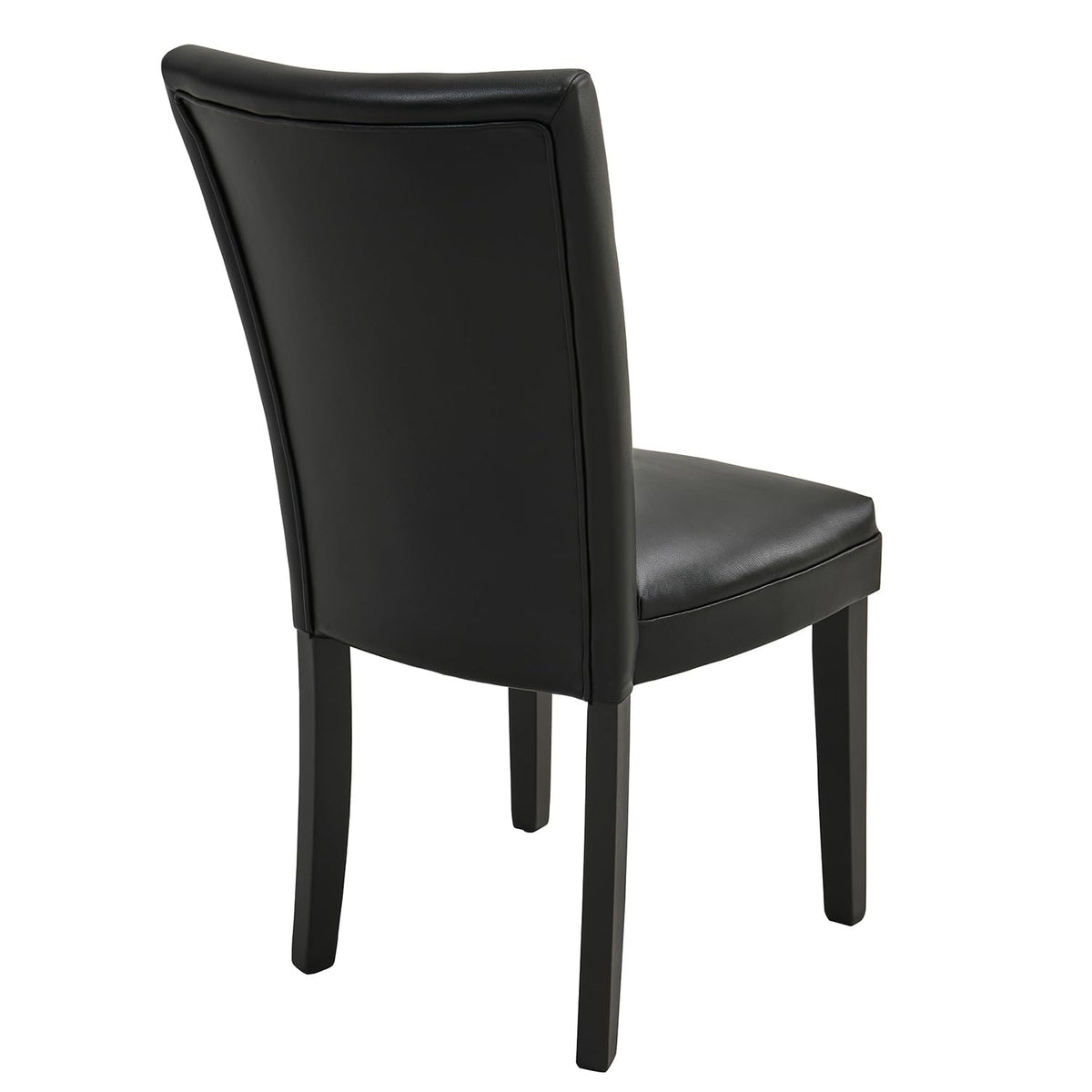 Set of 8 Black Faux Leather Upholstered Dining Chairs S254206