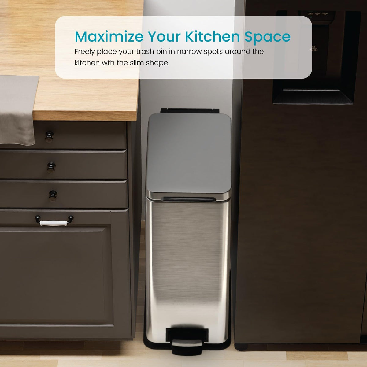 8 Gallon Kitchen Trash Can J786
