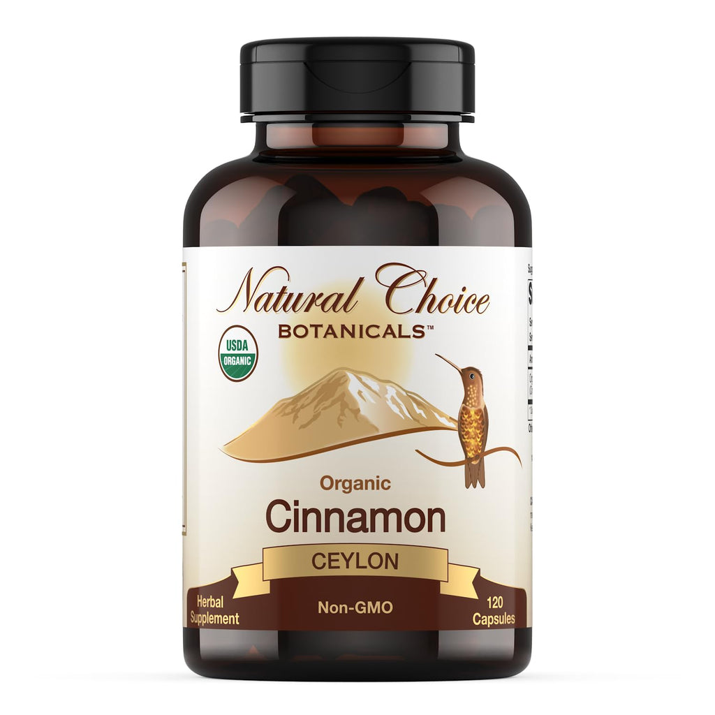 Organic Ceylon Cinnamon Supplement, 120 Capsules Z6602