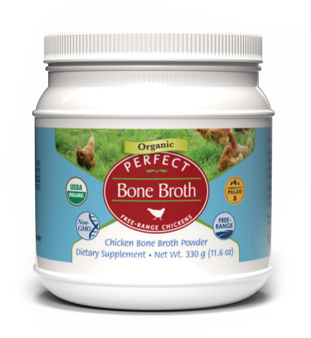 Organic Chicken Bone Broth Powder 330g 30 Servings K4937