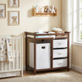 Modern Baby Changing Table with Laundry Hamper & 3 Drawers V321393