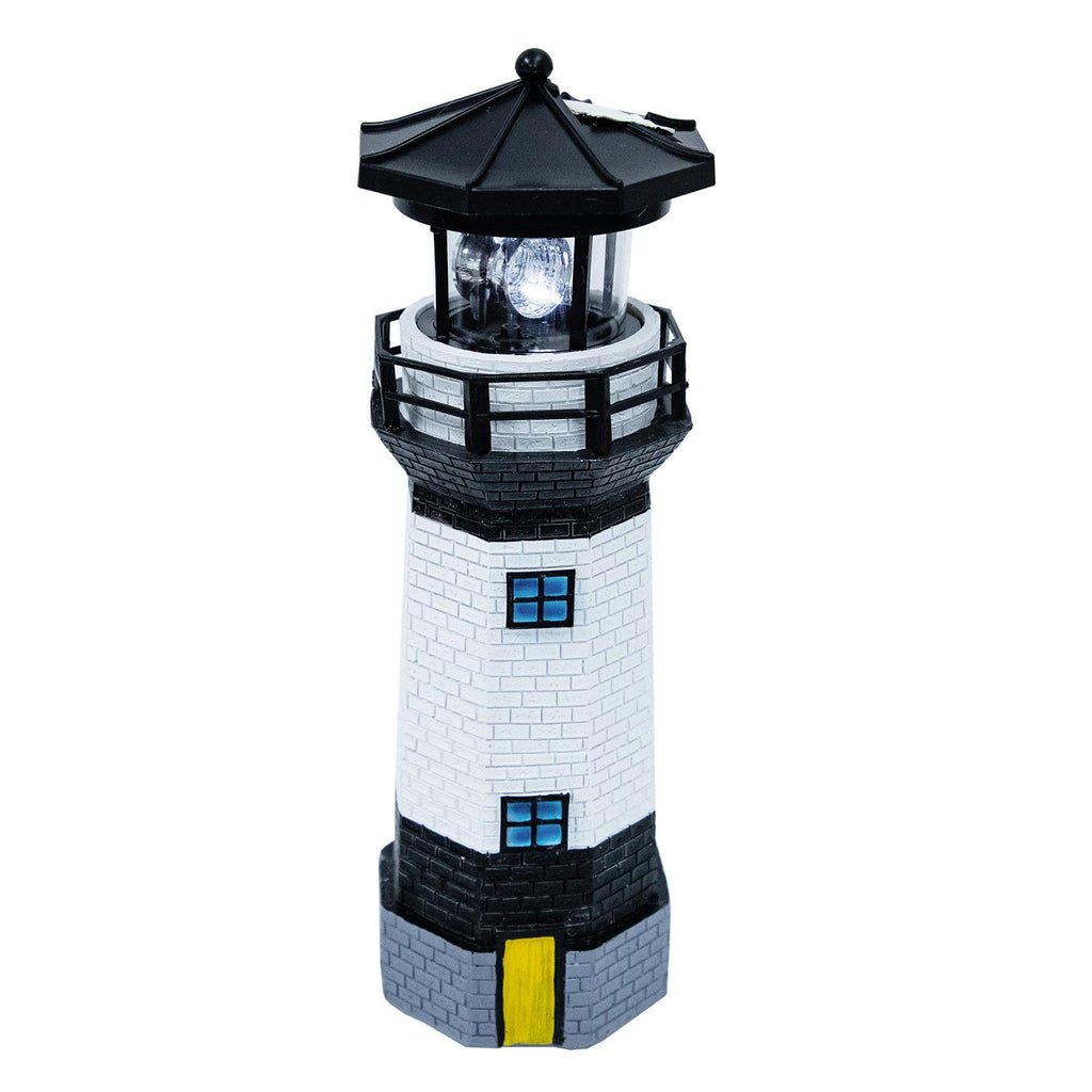 Solar Powered Resin Lighthouse Garden Decor B5335