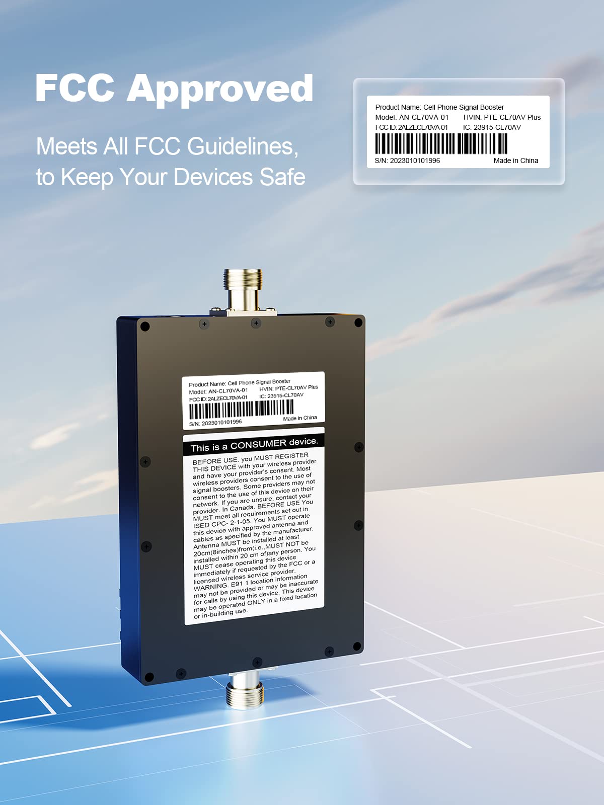 Cell Phone Signal Booster V4825