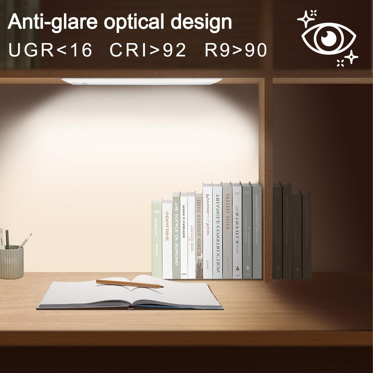 2 Packs Under Cabinet Lighting, 24in 18W Dimmable LED Light, 5 Color Temperature U625