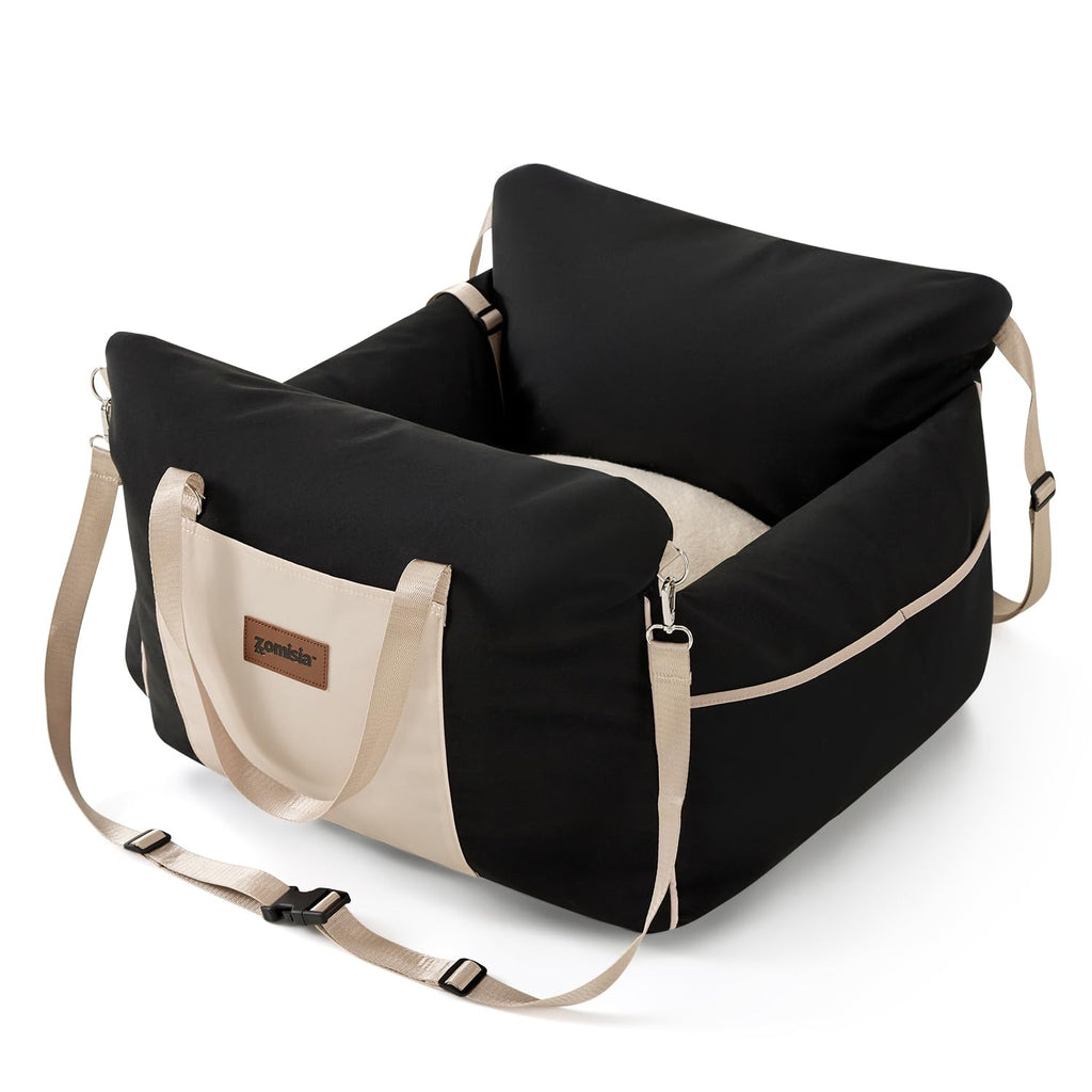 Waterproof Dog Car Seat with Safety Leash, Black N17333