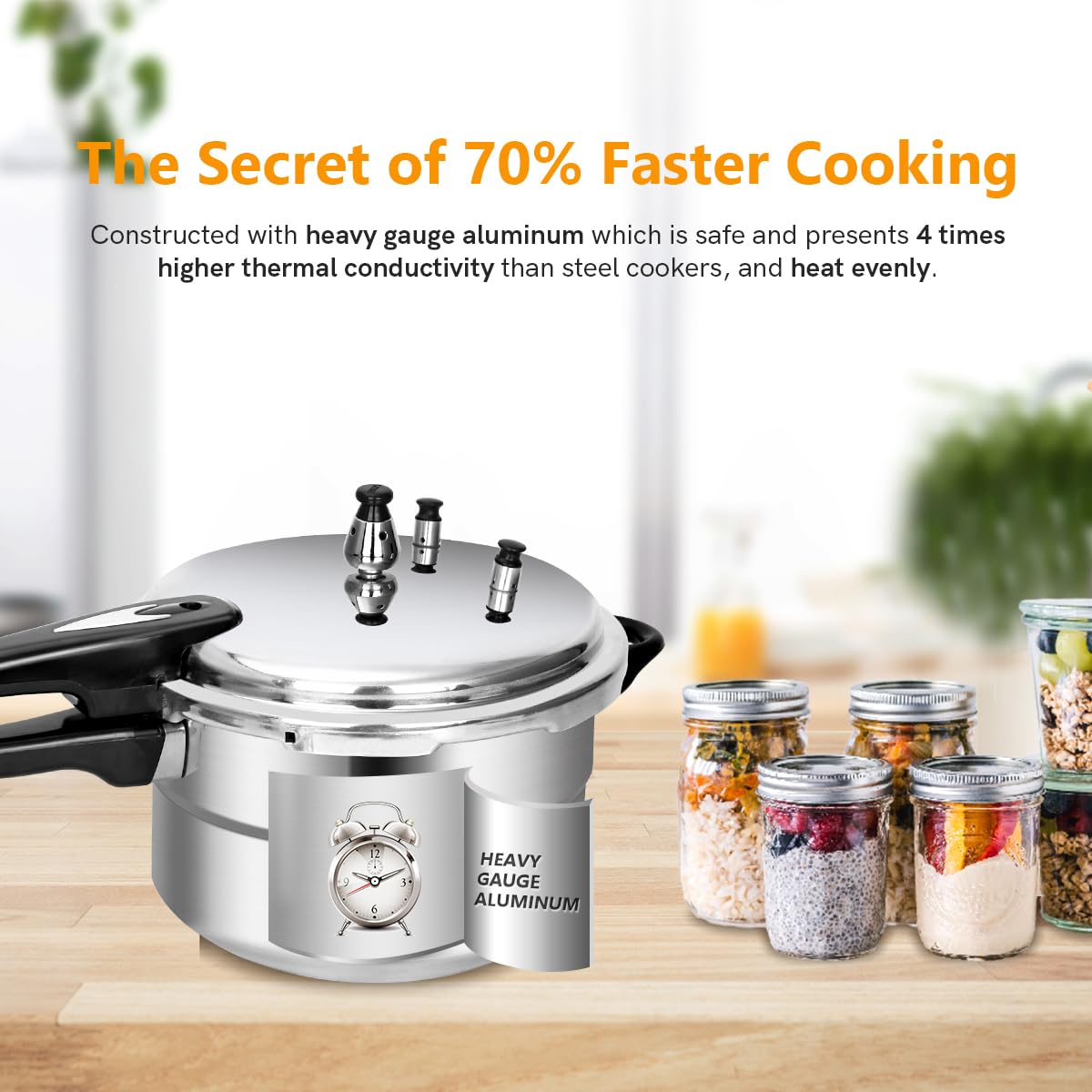 5.3 Qt Aluminum Stovetop Pressure Cooker & Canner W937789