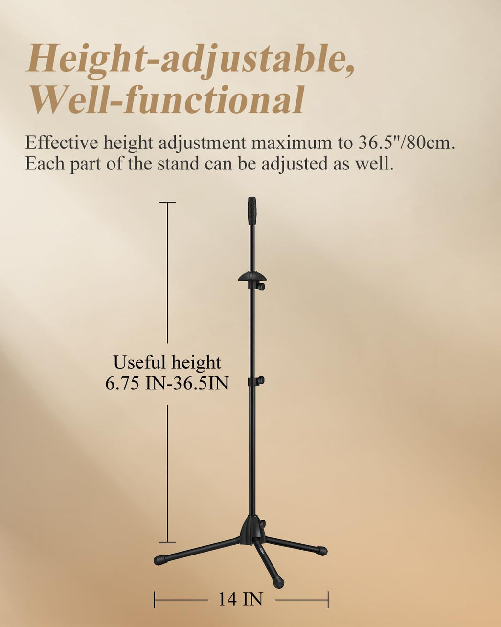 Adjustable Tenor Bass Trombone Stand with Bag L94153