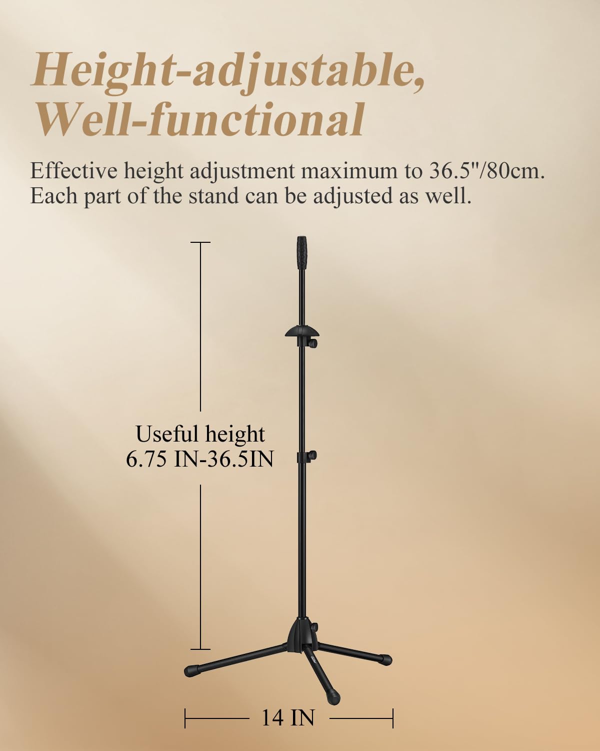 Adjustable Tenor Bass Trombone Stand with Bag L94153