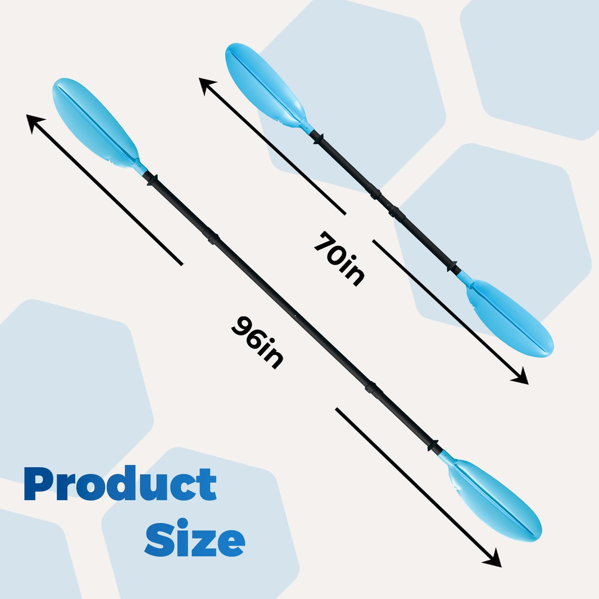 96 Inches Aluminum Alloy Kayak Paddle J181569