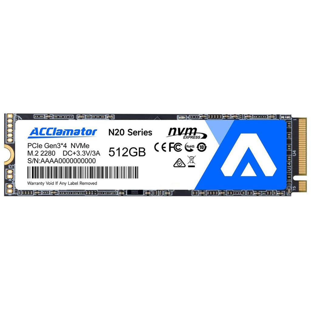 512GB NVMe M.2 2280 PCIe Gen3x4 Internal SSD B943266