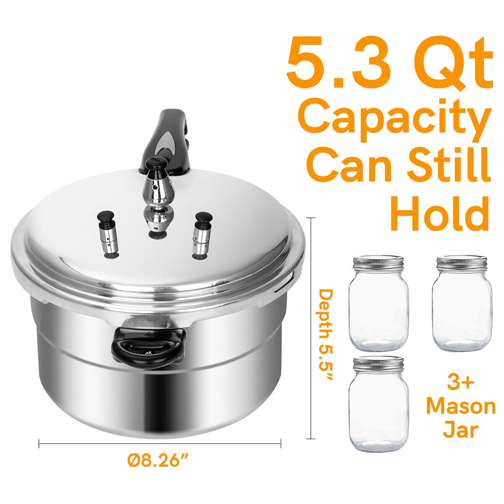 5.3 Qt Aluminum Stovetop Pressure Cooker & Canner W937789