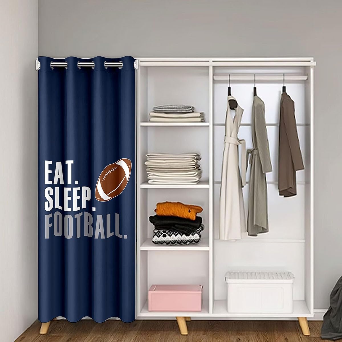 Football Doorway Curtain 34"x80" 1 Panel P365
