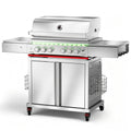 Heavy-duty SUS304 Stainless Steel 6-Burner Propane Gas Grill B8161