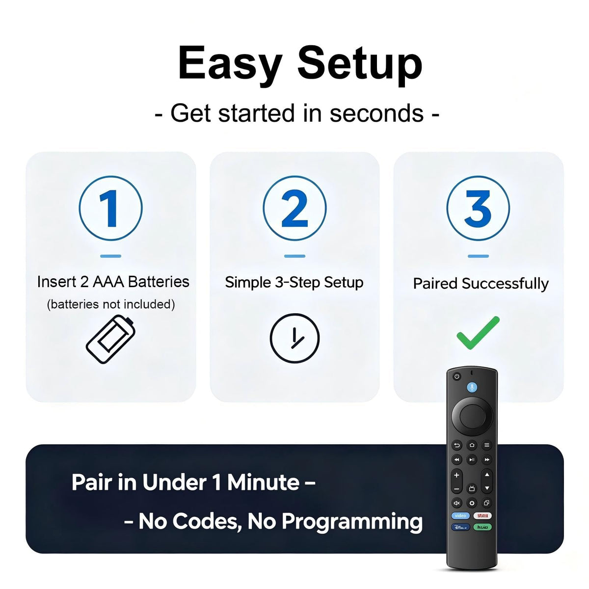 Replacement Remote for Smart TV V6335