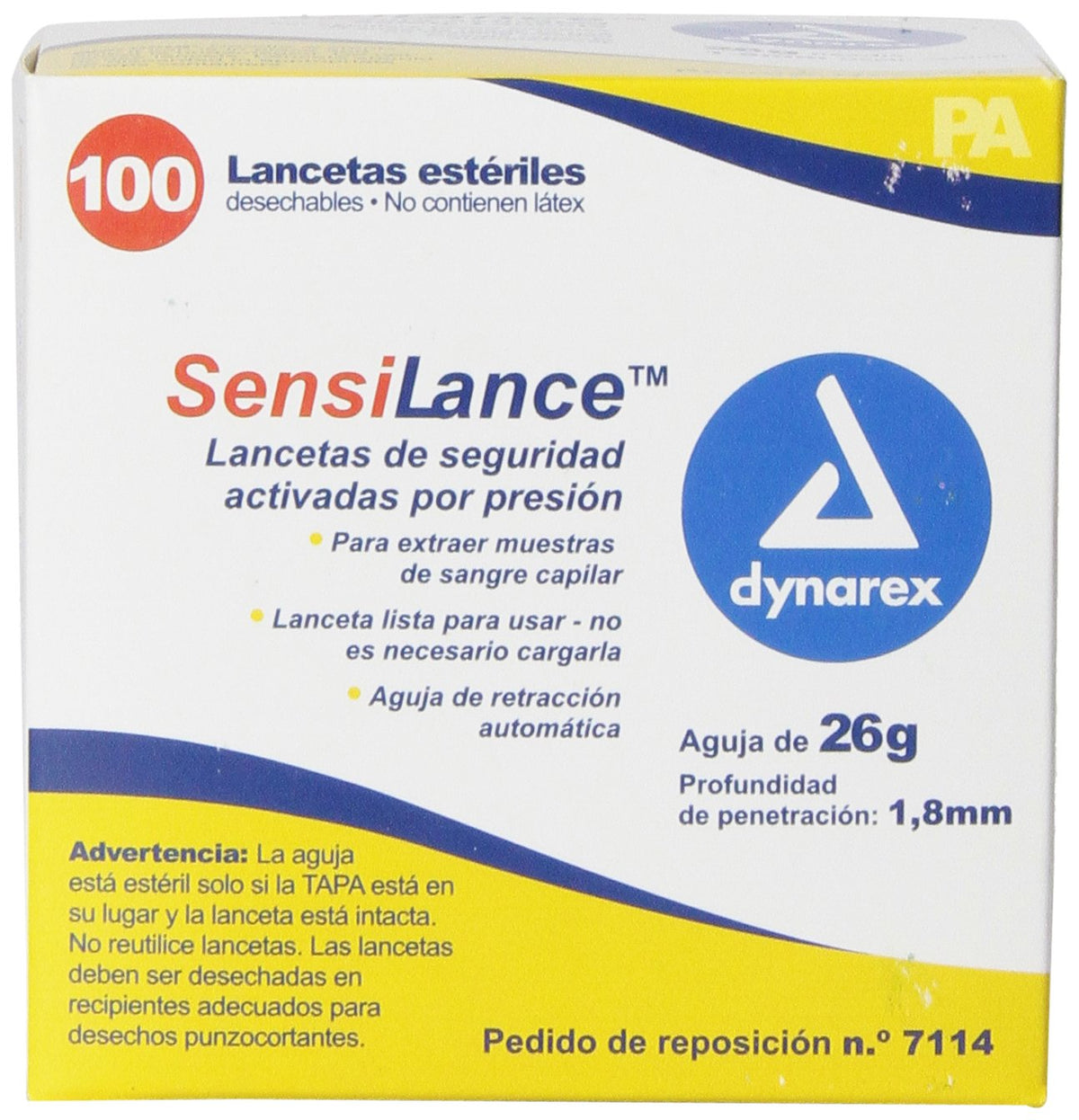 26 Gauge Sterile Safety Lancets 100 Count Q116