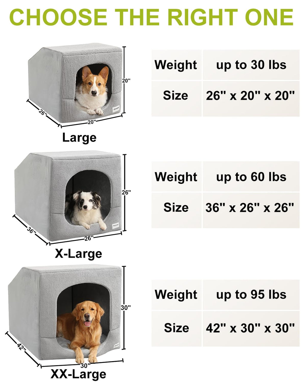 Small Dog House with Dog Cave Bed W841968