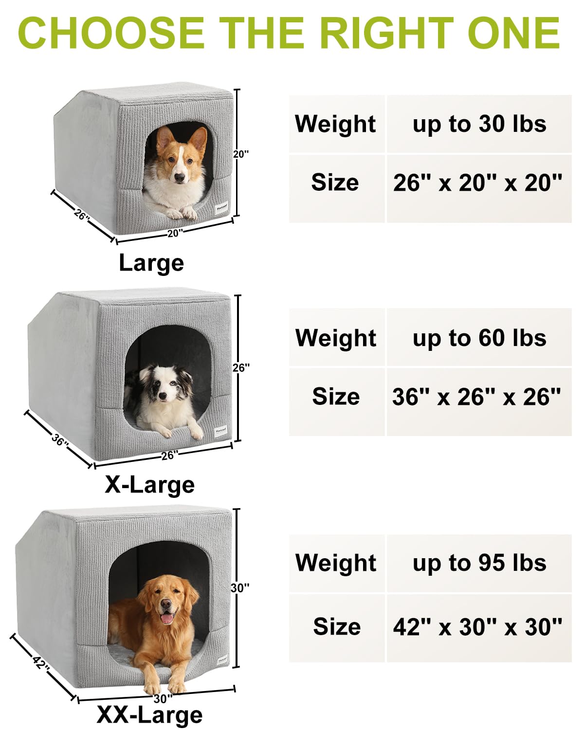 Small Dog House with Dog Cave Bed W841968