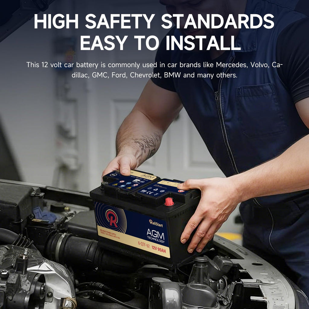12V 95AH H8 Group 49 AGM Car Battery R646