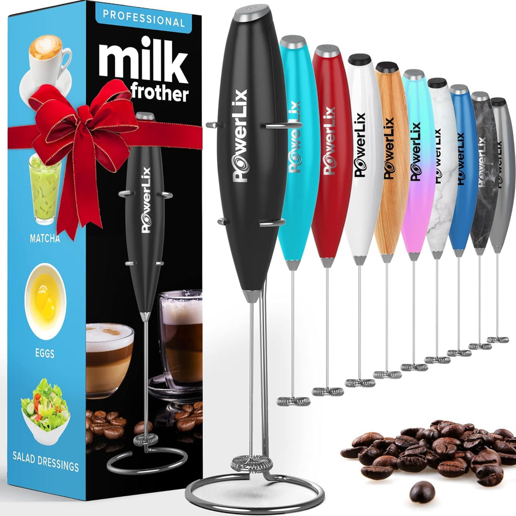 Handheld Battery Operated Electric Whisk Frother With Stand B2435