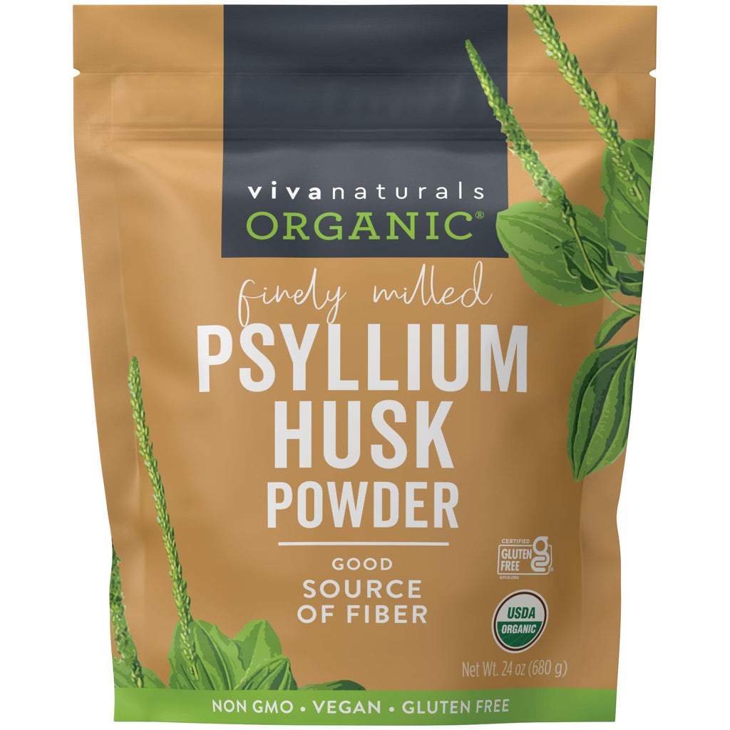 24 oz Organic Psyllium Husk Powder & 30mg Zinc J182369