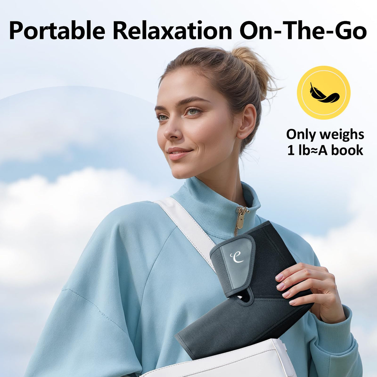 Portable Air Compression Foot Massager with Heat N81224