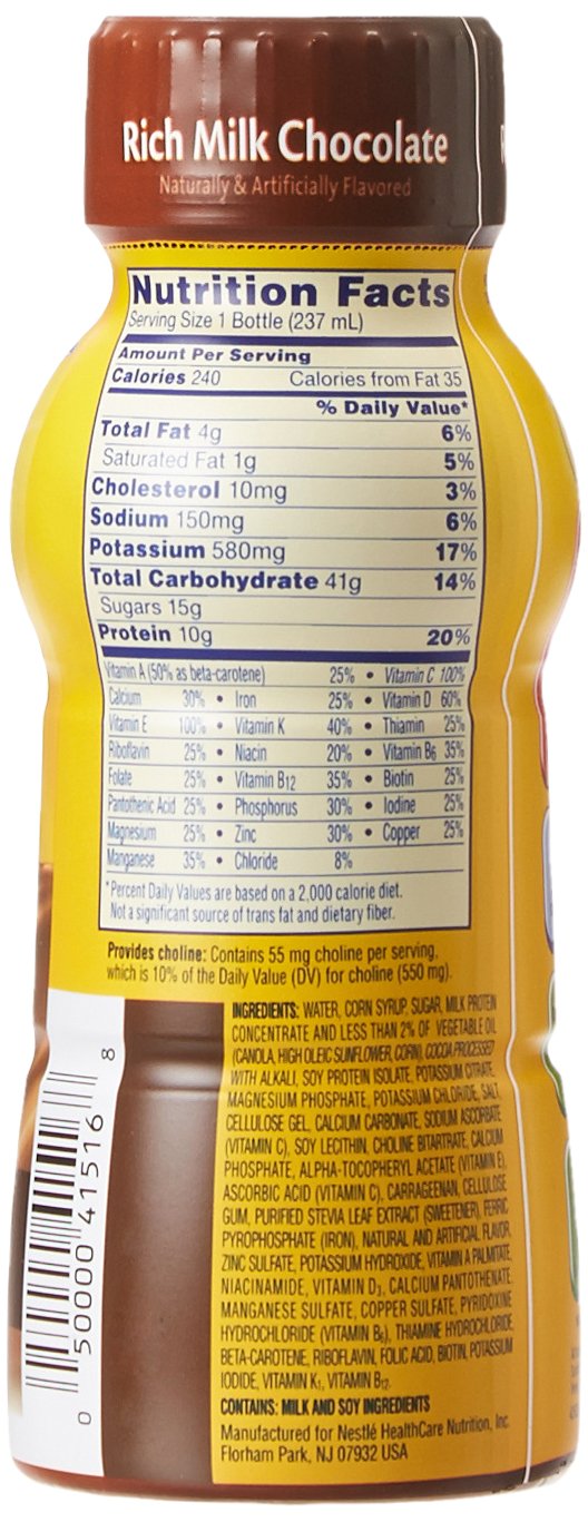 Chocolate Nutritional Drink 8 oz Bottle 24 Ct G24771
