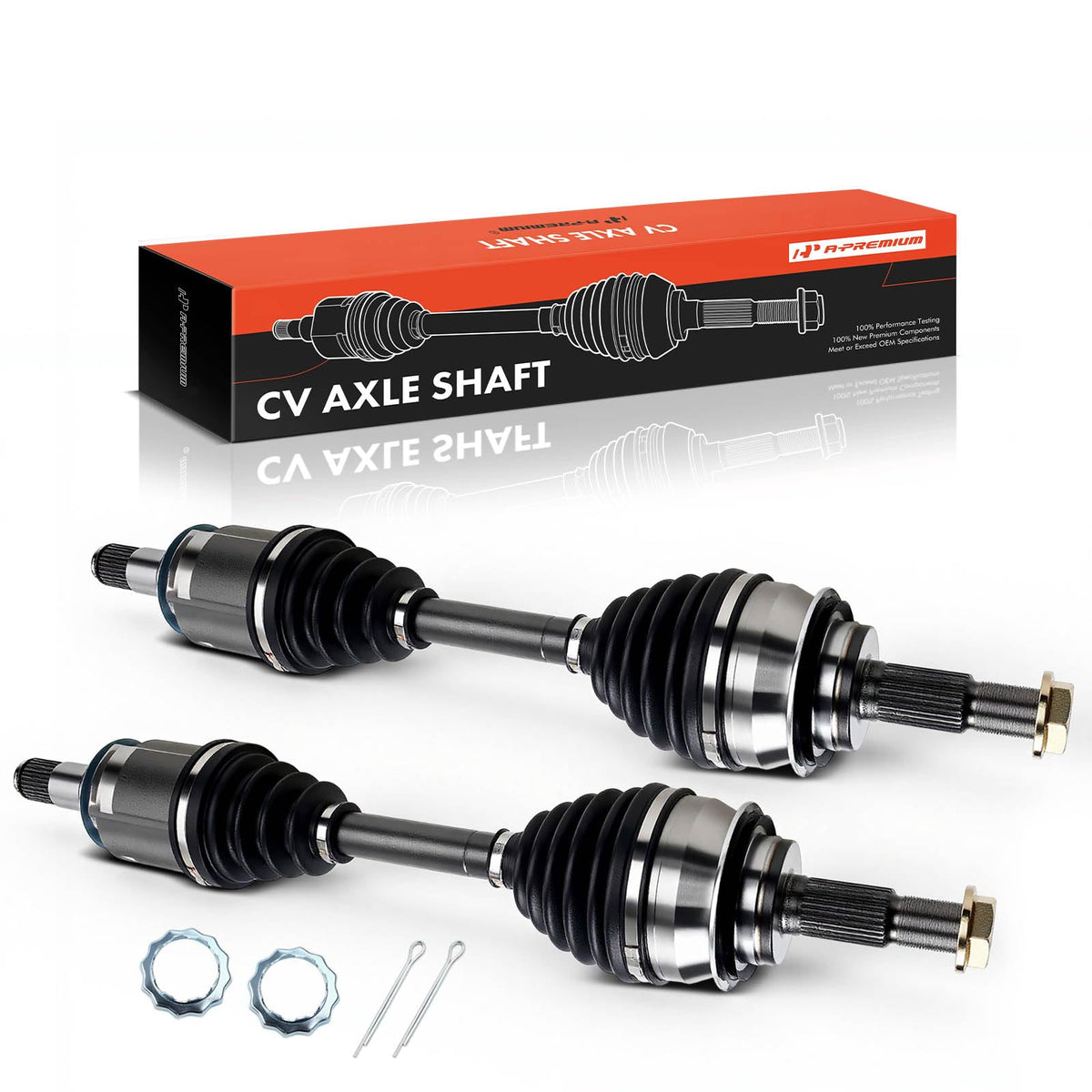 Set of 2 Front CV Axle Shaft Assembly H9111