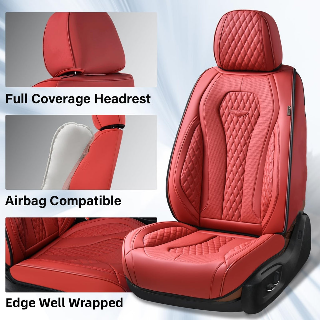 Waterproof Leather Car Seat Covers Full Set V748