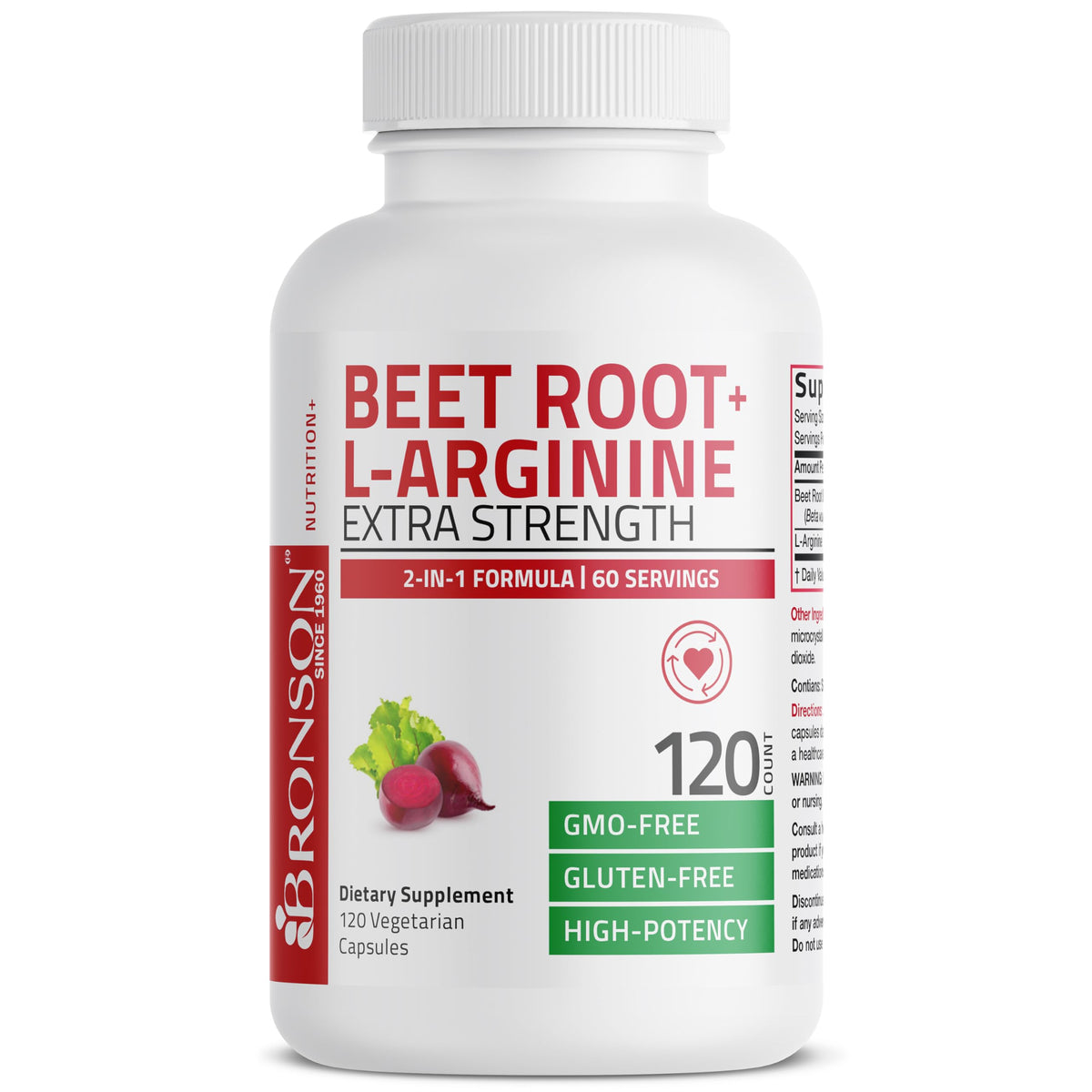 Beet Root L-Arginine 120 Capsules T4165
