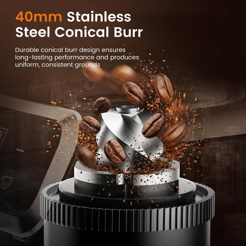 Electric Burr Coffee Grinder, 30 Settings N37655
