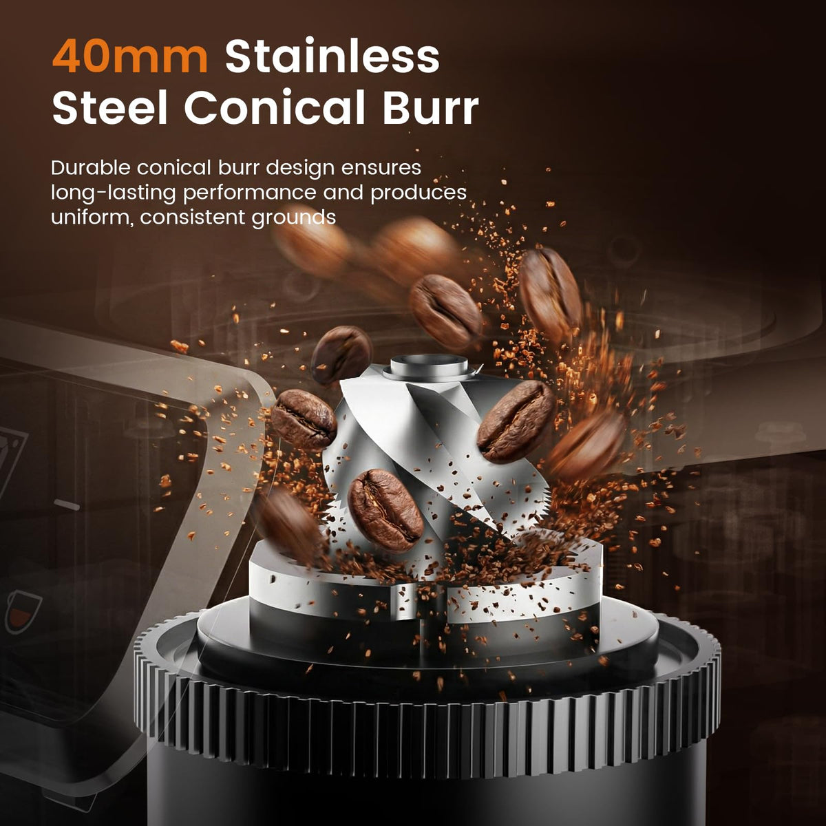 Electric Burr Coffee Grinder, 30 Settings N37655