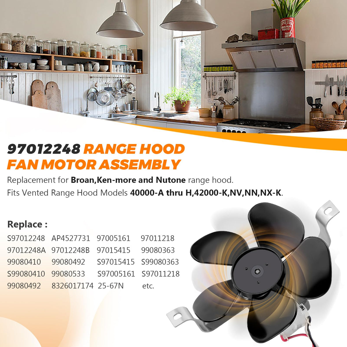 Range Hood Fan Motor E977