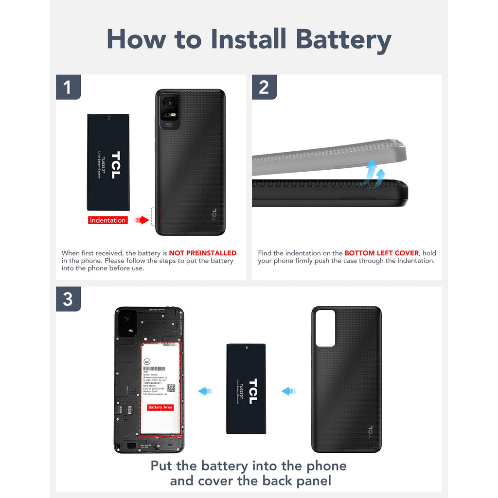 Unlocked Smartphone with 6.0" HD+ Display, 3+32GB, 3000mAh Battery, Android 13, Space Black X48610