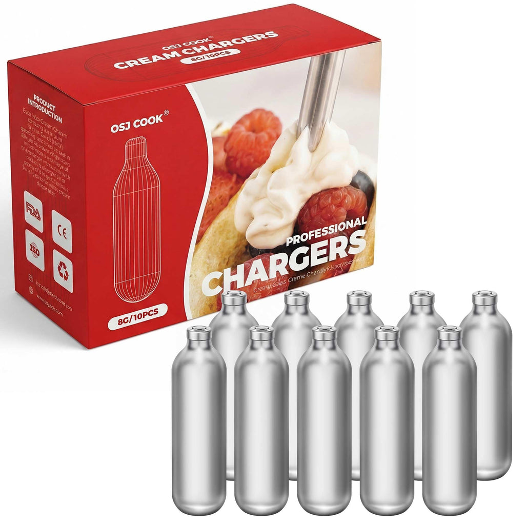 8g Whipped Cream Chargers 10-Pack N2O Cartridges T761