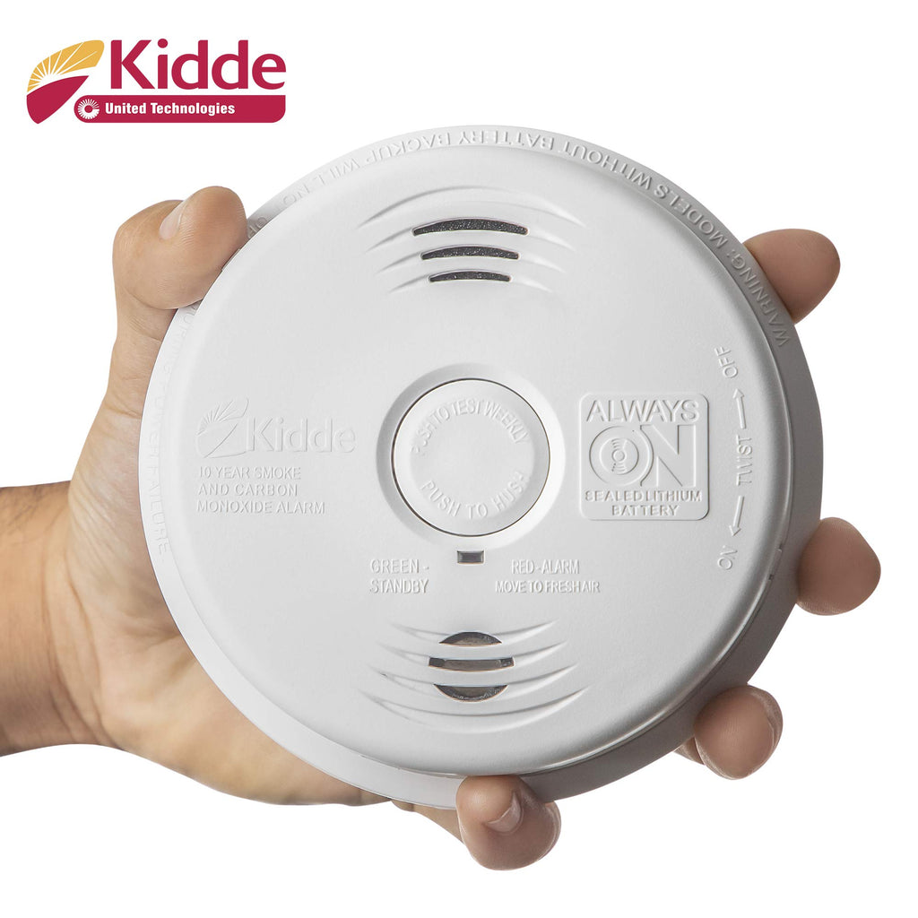 Hardwired Smoke and Carbon Monoxide Detector Alarm with Voice Warning, White Y21712