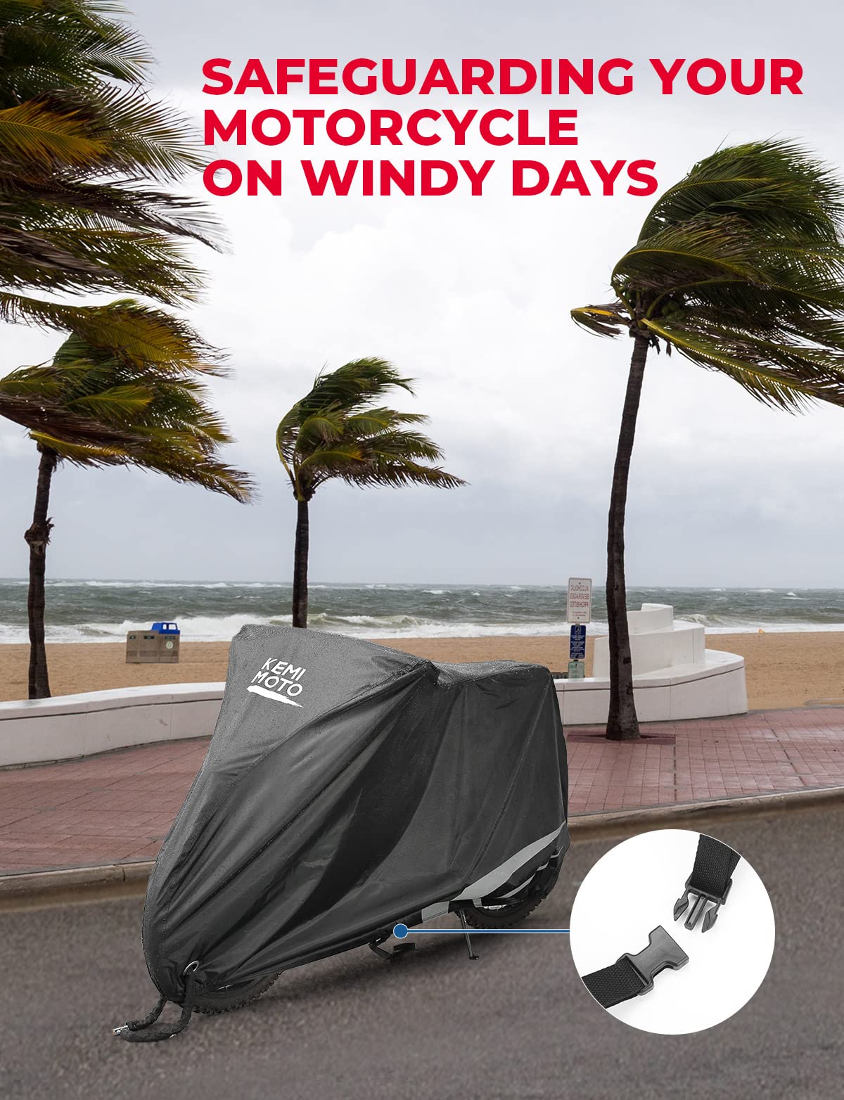 Heavy Duty 420D Waterproof Motorcycle Cover C16578