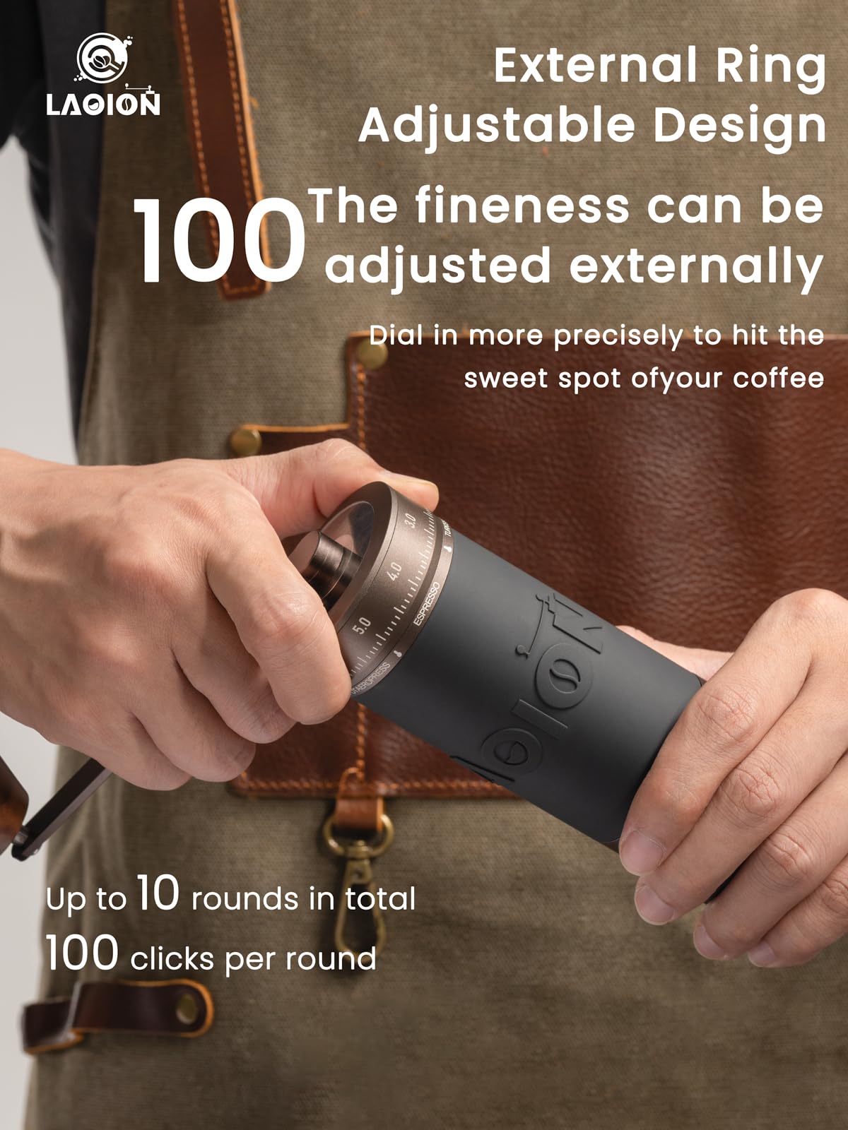 Manual Coffee Grinder with Straight Handle T2842
