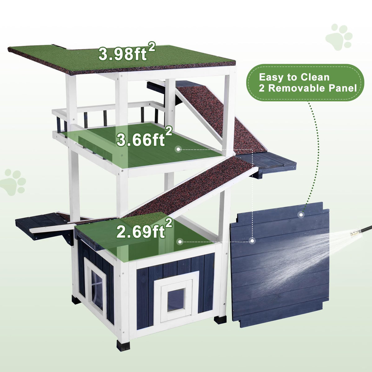 Weatherproof Outdoor Cat Tree S908425