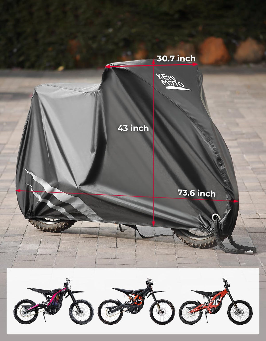 Heavy Duty 420D Waterproof Motorcycle Cover C16578