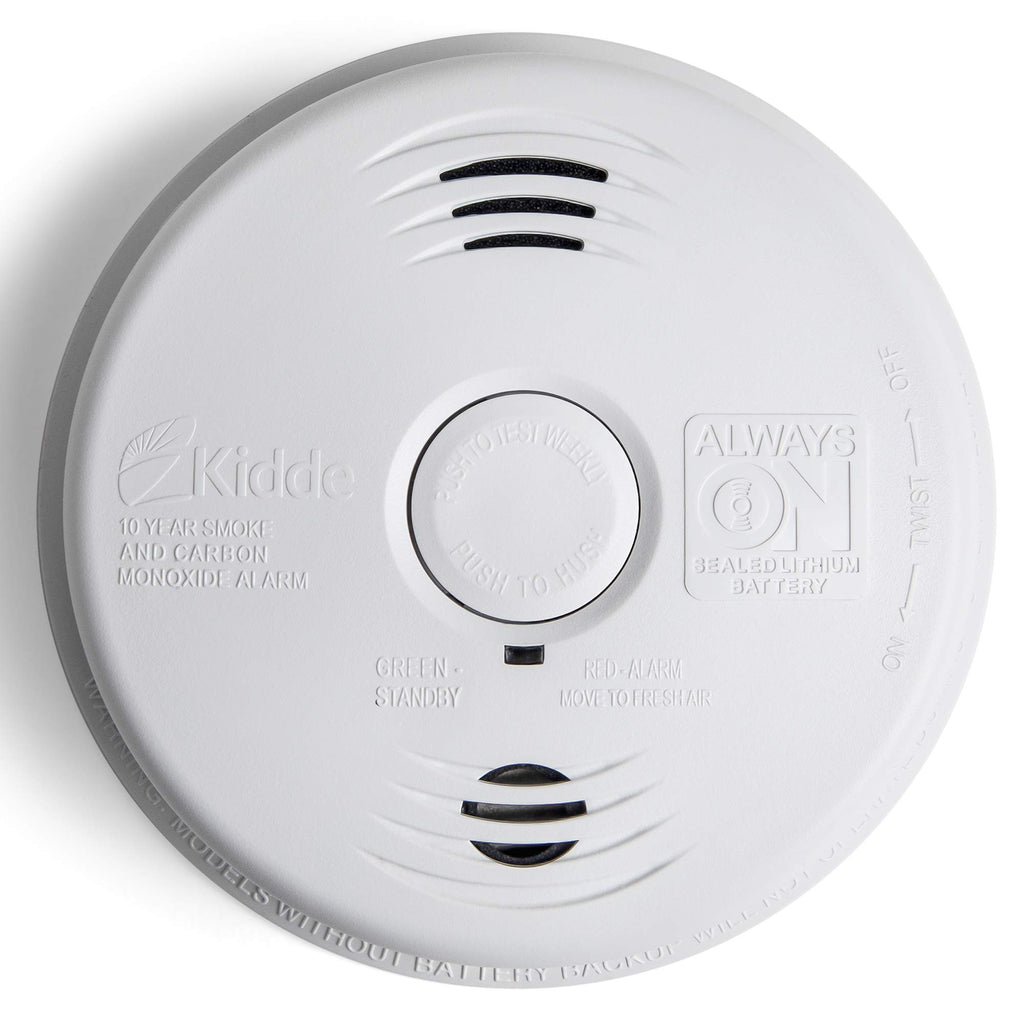 Hardwired Smoke and Carbon Monoxide Detector Alarm with Voice Warning, White Y21712