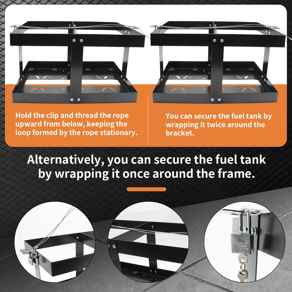 5 Gallon Fuel Jug Holder with Lock V90797
