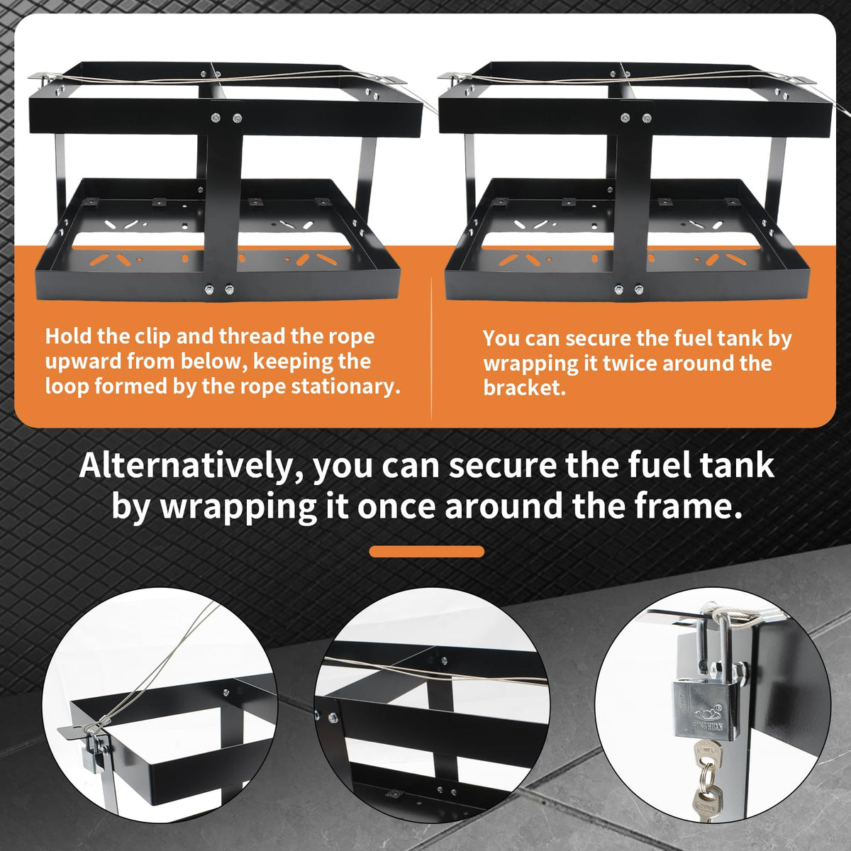 5 Gallon Fuel Jug Holder with Lock V90797
