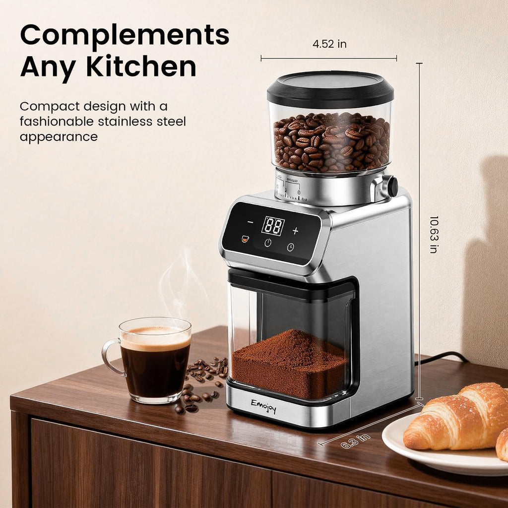 Electric Burr Coffee Grinder, 30 Settings N37655